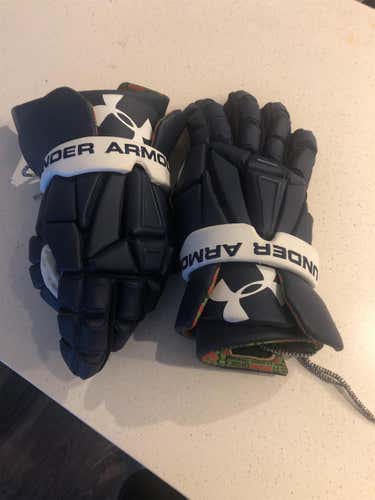 Blue New Under Armour Command 13" Lacrosse Gloves