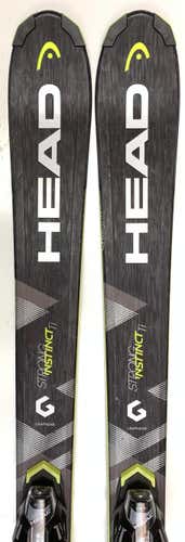 Used Head Strong Instinct Ti All Mountain Skis with Bindings Size 163 (Option 2007004)