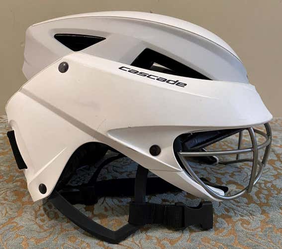 White Used Adult Player's Cascade LX Helmet