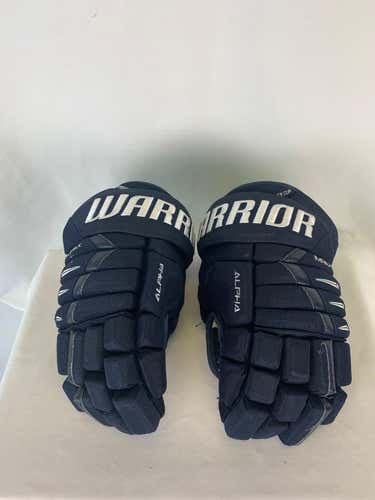 Navy Used Senior Warrior Alpha DX Pro Gloves 14"- Tulsa Oilers ECHL