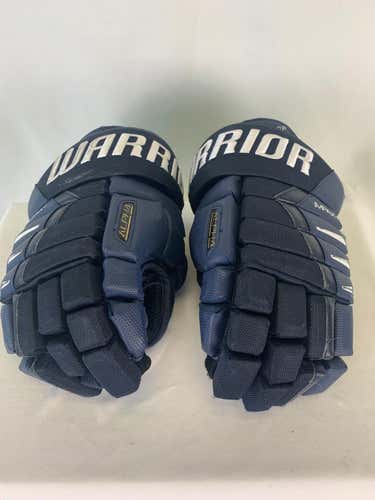 Navy Used Senior Warrior Alpha DX Gloves 13"- Jacksonville Icemen ECHL