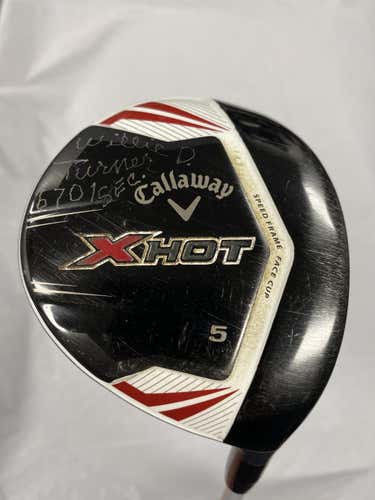 Used Callaway Xhot 5 Wood Graphite Stiff Golf Fairway Woods
