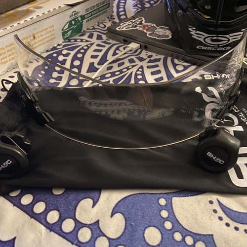 New Shoc Clear Lacrosse Visor