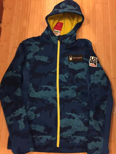 Brand New 2021 Official US Ski Team Issue Spyder Soft Shell Jacket Men's Adult Large