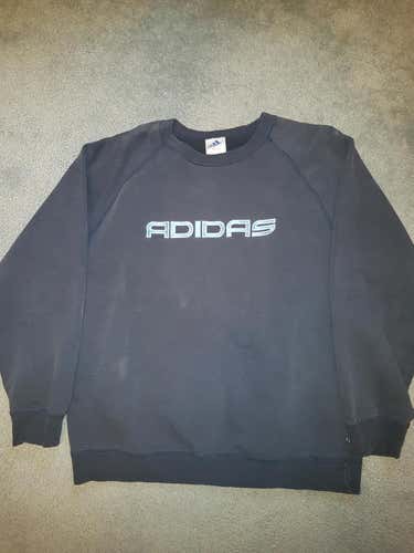 Navy Blue Used Men's Adult Large Adidas Sweatshirt