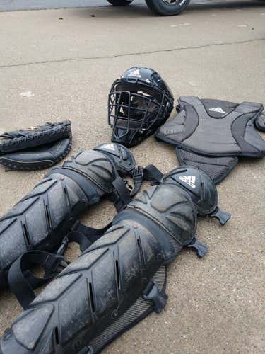 Used Youth Adidas Catcher's Set