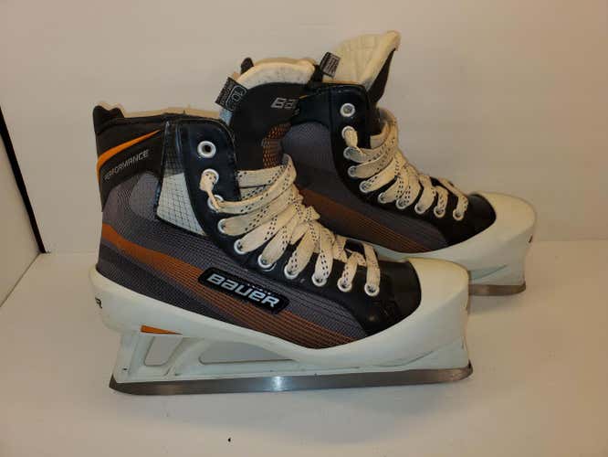 "EXCELLENT CONDITION" Bauer Performance Goalie Skates Regular Width Size 10.5