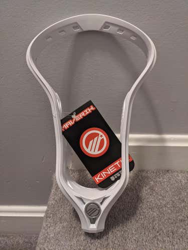 New White Maverik Unstrung Kinetik Head - missing ballstop