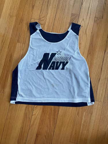 Navy Blue/White Navy Lacrosse Pinnie