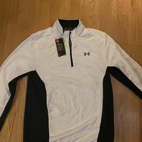 White Adult Medium Under Armour 1/4 Zip