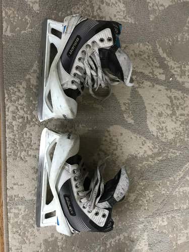 Used Senior Bauer Reactor 5000 Hockey Goalie Skates Regular Width Size 5