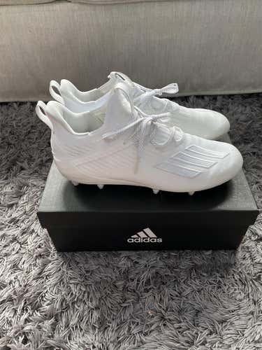 White Men's Size 11 (Women's 12) Adidas Cleats