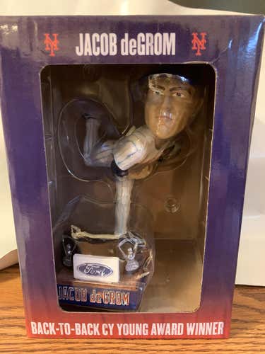Jacob Degrom 2020 Back to Back Cy Young Bobblehead New In Box