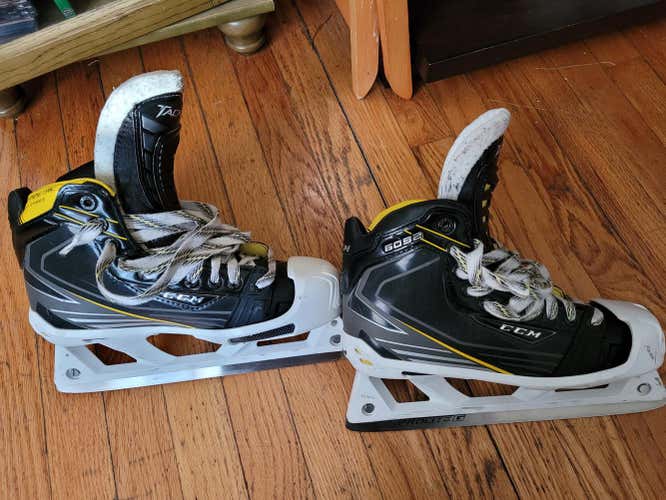 Used Junior CCM Tacks 6092 Hockey Goalie Skates Regular Width Size 6