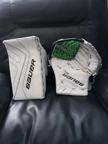 Bauer Senior Regular Glove and Blocker Set