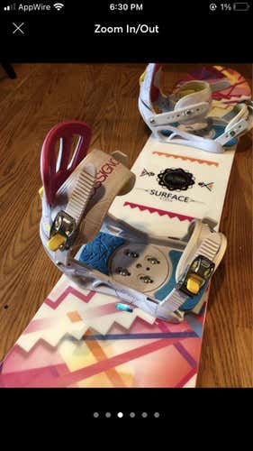 Women's  Salomon With Bindings Medium Flex Snowboard