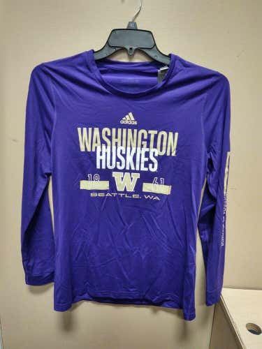 Adidas Washington Huskies Creator Long Sleeve Womens Large Purple 12H6W C2P