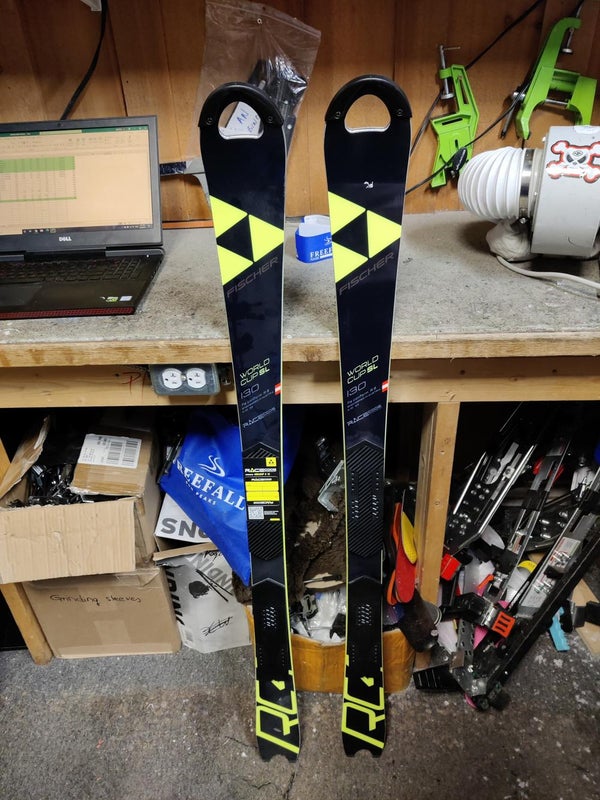 New Unisex 2019 Fischer Racing RC4 World Cup SL Skis With Bindings Max Din 12