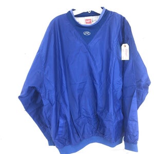 New Rawlings Pullover Warmup Mens Lg Baseball & Softball Jacket