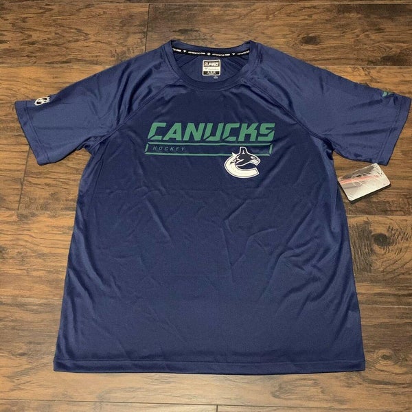 Fanatics Vancouver Canucks T Shirt NHL Pro Hockey Green Size L