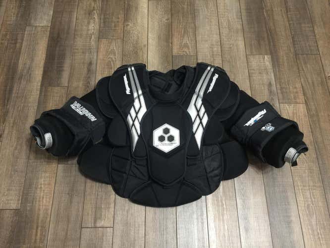 Senior Medium VE8 Pro Carbon Goalie Chest and Arm Protector CA C/A Vaughn Velocity