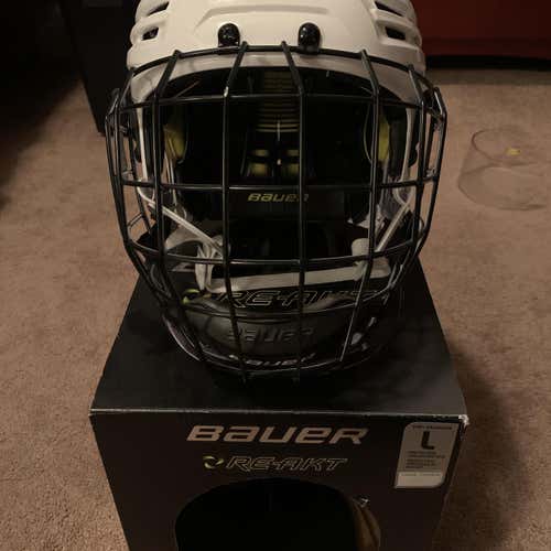 White Bauer Re-Akt  Helmet