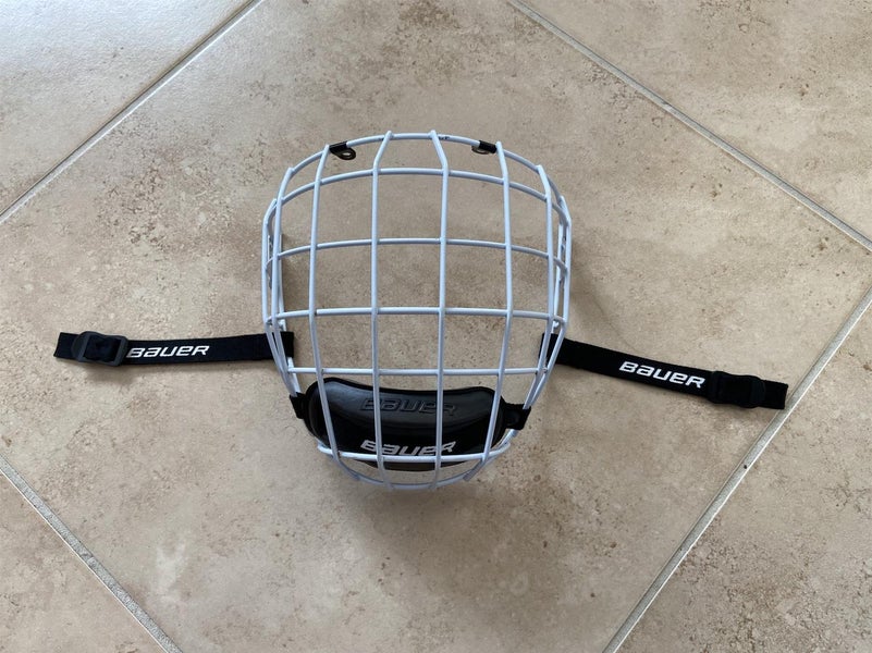 Senior Large Bauer Profile II Facemask Full Cage - White