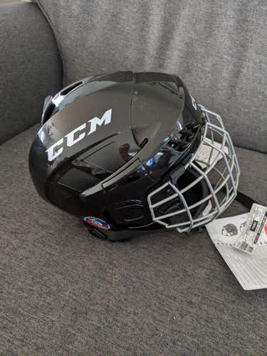 Black New Small CCM FL40 Helmet Cage Combo