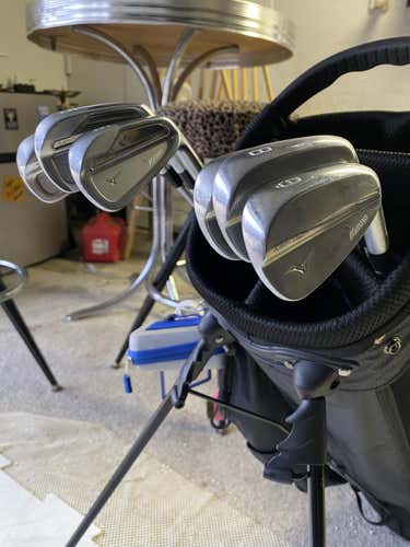Used Men's Mizuno Right Handed MP-18 Iron Set Stiff Flex Steel Shaft