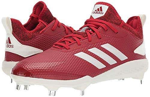 NEW Adidas Adizero Afterburner V red white CG5217 Baseball metal Cleats Size 12