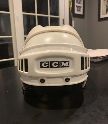 White Used Large CCM HT2 Helmet