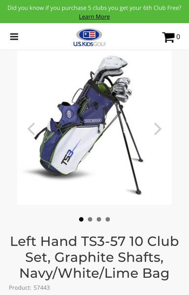 Junior TS3 Tour Series - RH - 12 Pieces Clubs (Full Set)