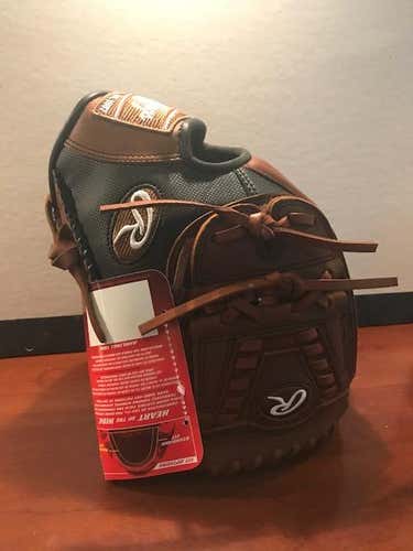 Brown New Right Hand Throw Pitcher's Rawlings Heart of the Hide Baseball Glove 11.75"