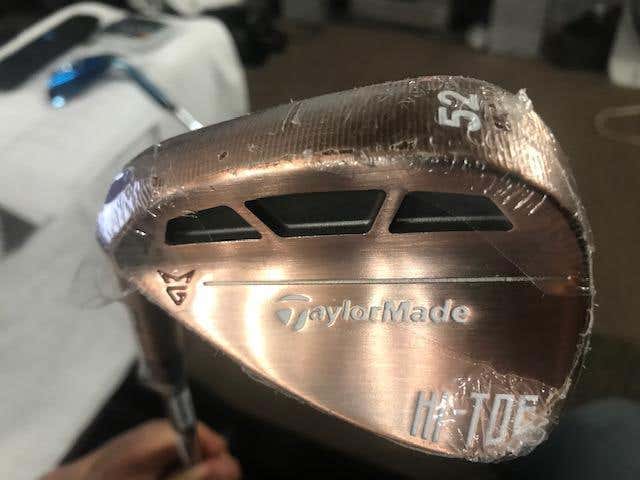 New Men's TaylorMade Left Hand High Toe Wedge Stiff Flex 52 Degree Steel Shaft