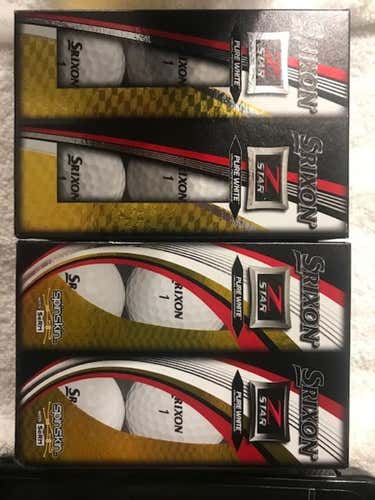 White New Srixon Z star Balls 60(20- R all Packs)