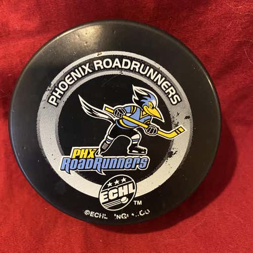 Phoenix Roadrunners ECHL Game Used Hockey PuckUsed Other
