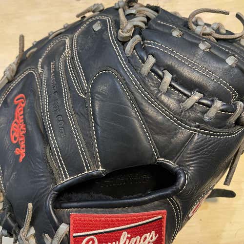 Black Kid Pitch (9YO-13YO) Catcher's Gamer 32.5" Baseball Glove