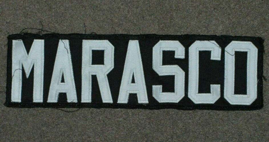 JoJo Marasco New York Lizards MLL Lacrosse Game Worn Issued Jersey Nameplate