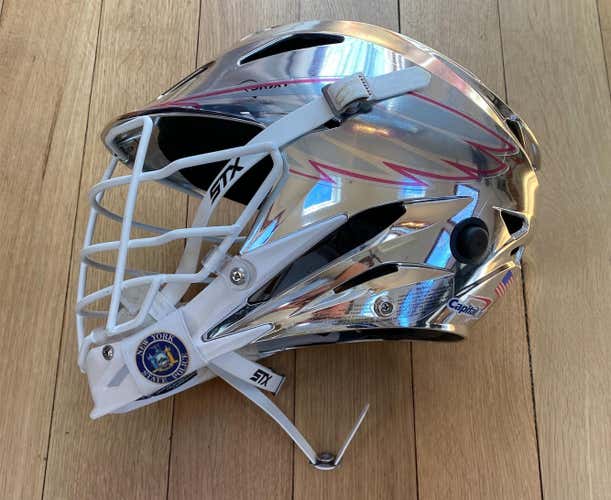 Game Used Chrome STX Rival Helmet