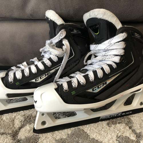 Senior CCM Ribcor 50K Regular Width Size 9.5 Hockey Goalie Skates