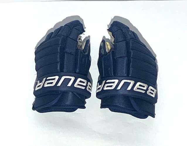 Bauer Pro Team Gloves |14" | Pro Stock | Used | Navy | UG003A