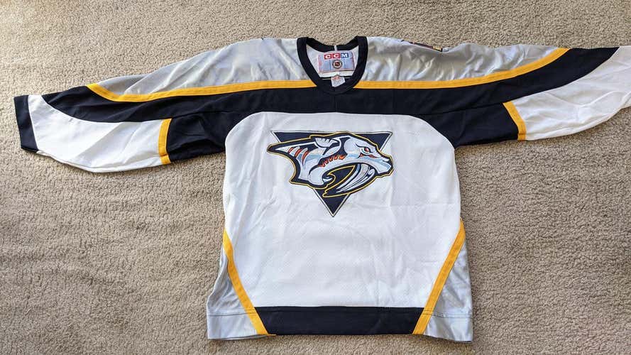 Vintage Nashville Predators Medium CCM original Replica Jersey