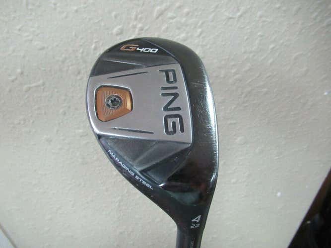 PING G400 HYBRID #4 22* ALTA CB 70g GRAPHITE STIFF FLEX NEW GRIP HC INCLUDED