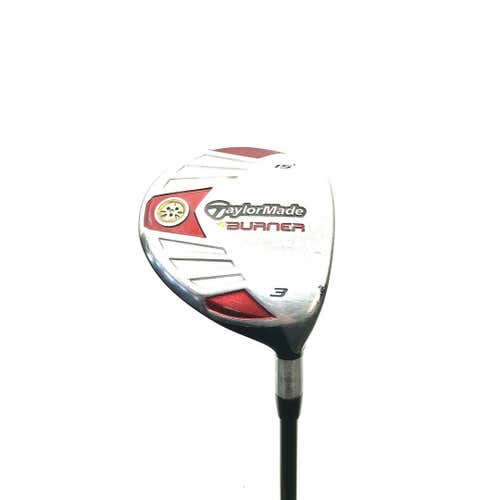 Used Taylormade Burner W Headcover 3 Wood Graphite Regular Golf Fairway Woods