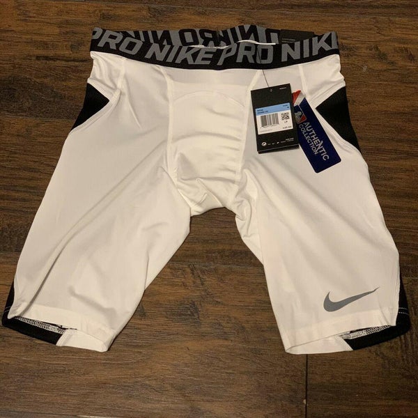 Nike Pro Combat Hyperstrong Compression Shorts Slider White