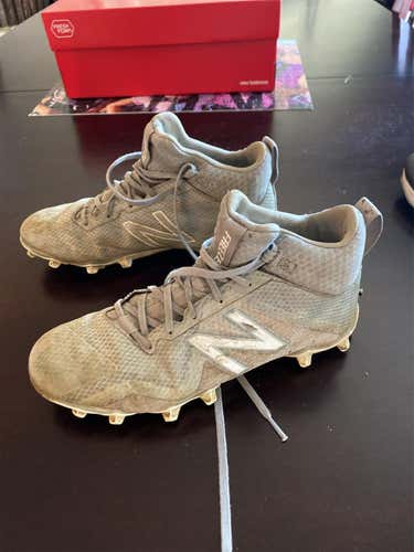 Gray Youth Molded Cleats New Balance
