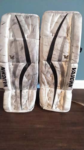 Used Vaughn Velocity V6 Goalie Leg Pads SIZE 26 + 1.5"