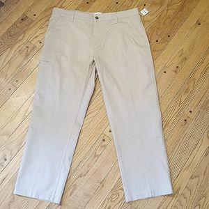 NWT FIELD&STREAM KHAKI STRETCH UTILITY PANTS MENS 36X34