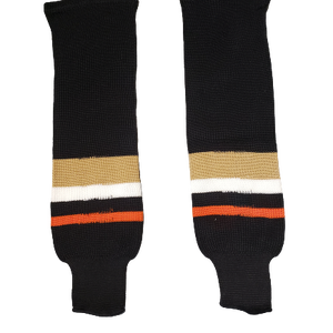 Anaheim Ducks Knit Senior 25" Socks (Black/Gold/White/Orange)