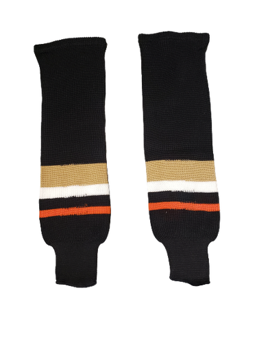 Anaheim Ducks Knit Senior 25" Socks (Black/Gold/White/Orange)